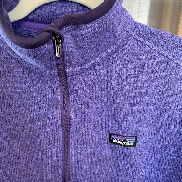 Purple Patagonia 1/4 zip Better Sweater size small. - Picture 3 of 6
